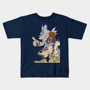 Gabumon digivolution Kids T-Shirt